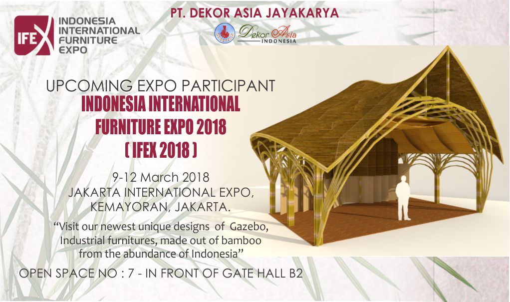 INDONESIA INTERNATIONAL FURNITURE EXPO 2018 - 9-12 March 2018